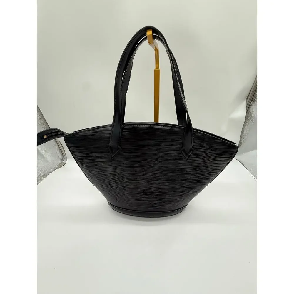 Louis Vuitton Epi Saint Jacques PM Black Leather Handbag VI0986 Short Handle⁠